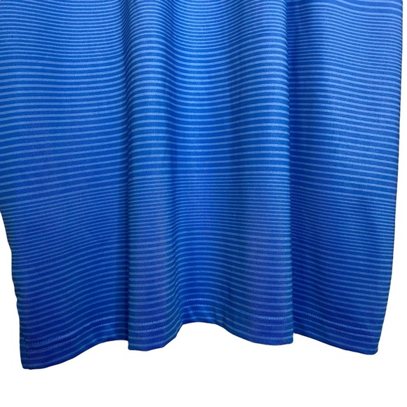 Greg Norman Blue Striped Collared Golf Polo Short Sleeve Shirt Large L - Picture 11 of 16